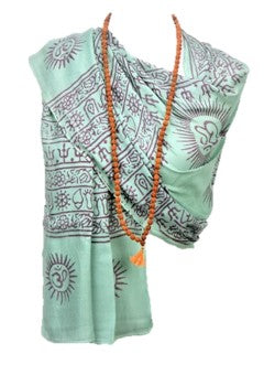 Sanskrit Hindu Symbols Scarf