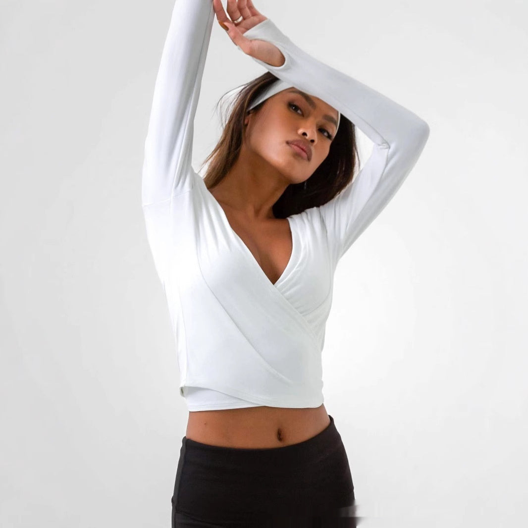 Spring Sports Workout Long Sleeve Yoga Clothes