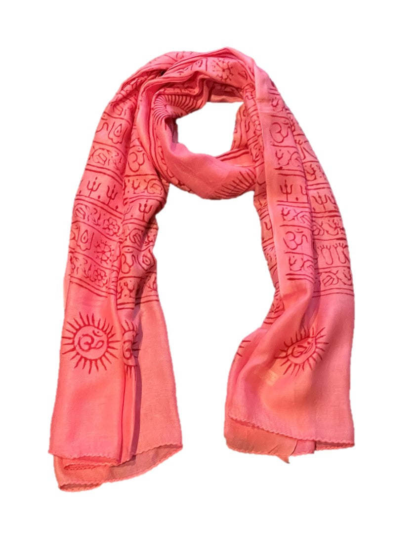 Sanskrit Hindu Symbols Scarf