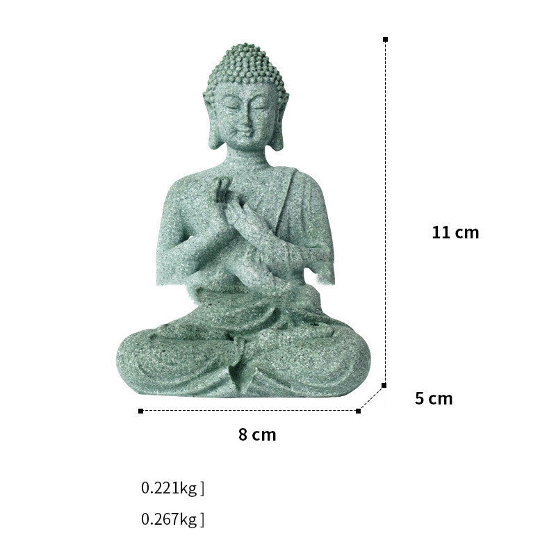 Chinese Stone Buddha Crafts Creative Ornament Home Decor