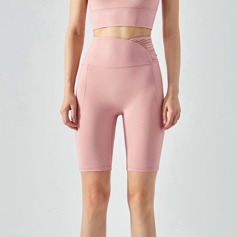 Fitness Running Sports Breathable Skinny Knee Length Pants