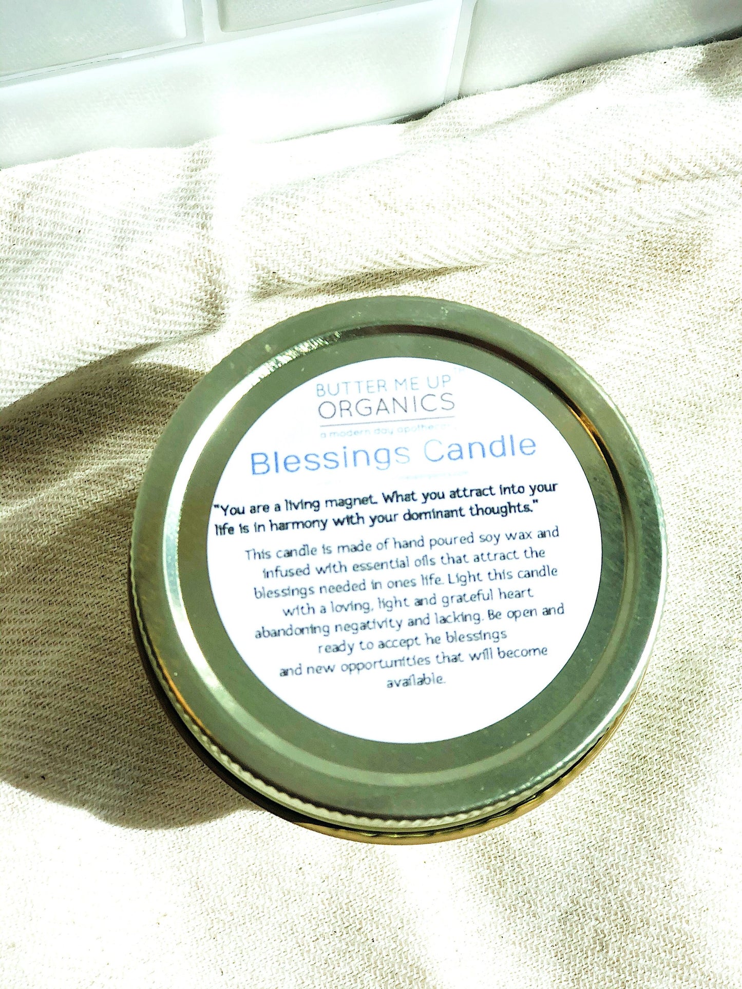 Soy Handpoured Blessings Candle