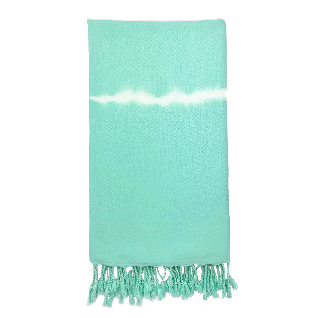 Mint Tie Dye Turkish Beach Towel