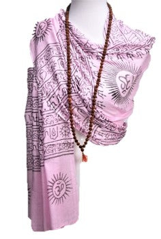 Sanskrit Hindu Symbols Scarf