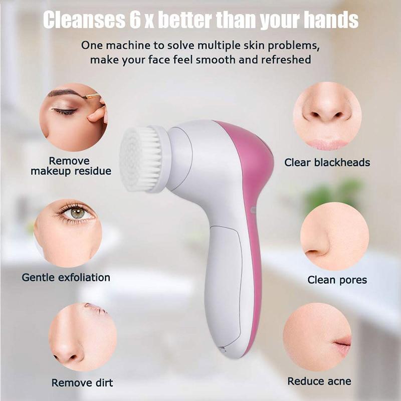 5 in 1 Face Massage Cleansing Brush Set